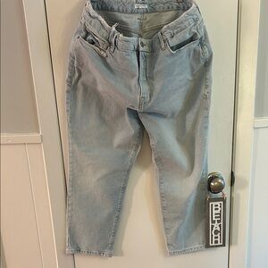 Good American Sky Blue Denim Jeans size 10/30